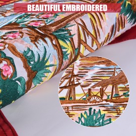 VICDRIA Florida State Flag 4x6 Ft, Deluxe Full Embroidered Heavy Duty Polyester Durable FL Outside Flags, Indoor/Outdoor, Sewn Stripes and Brass Grommets