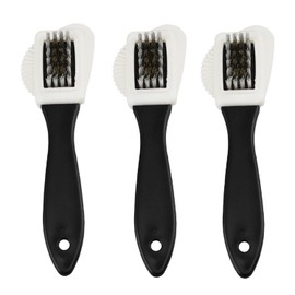 3 Pack 4-Sided Cleaning Shoe Brush, Suede Shoe Cleaning Brush, Brass Bristle Shoe Brush, Multifunctional Suede Brush, Brass Bristle, Cleans And Gives Perfect Nap