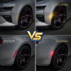 D-lumina 4X Smoked LED Side Marker Bumper Lights Amber Lamps