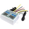 110-220V Digital Dual Temperature Controller LED Celsius Thermostat Regulator Heating
