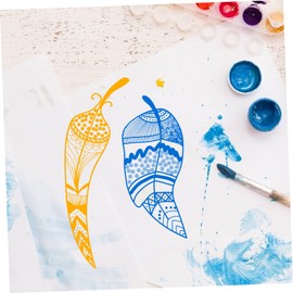 VILLFUL 1 Sheet Reusable Silk Screen Stencil for Decorative Craft Projects Washable Mesh Template for Tote Bags Canvas DIY Photo Albums and More