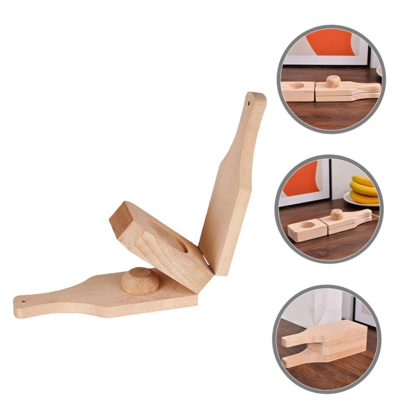 COLLBATH Traditional Caribbean Style Wooden Plantain Press Plantain Masher for