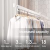 LIENAHU Wall Mounted Clothes Drying Rack, Collapsible, Folding, Retractable -