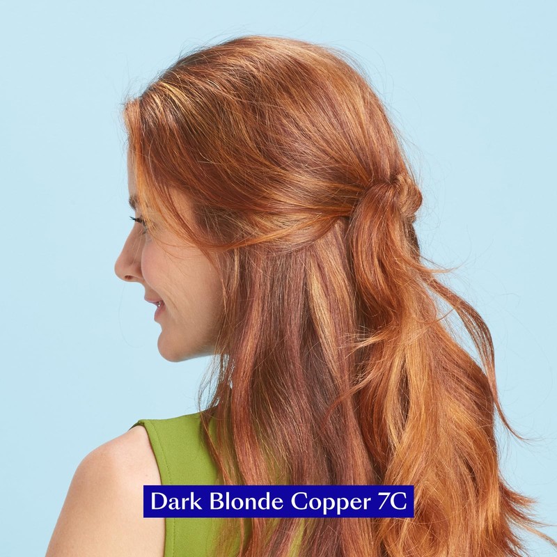 eSalon Permanent Hair Colour Set in Dark Blonde Copper 7C