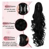 Extensiones Cabello Natural Clip Ondulado Coleta De Cabello