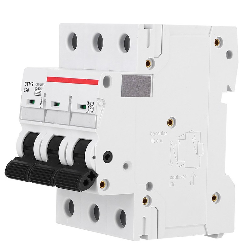 GYM9‑C65 Miniature Circuit Breaker 3 Poles 400VAC High Quality Circuit