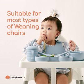 Chippi & Co Baby Bowls With Suction For Infant, Toddler, Silicone Bowl For Baby 6+ Months, Baby Led Weaning Bowl, Baby Feeding Bowl With Suction Bottom, Small Silicone Bowl For First Stage (Bear Bowl)