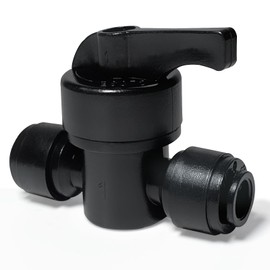 10 Pack Quick Connect 1/4" Drip Irrigation Shut Off Valve, Universal Drip Irrigation Tubing Coupling Valve, Leak Free Connector Locking Fitting for Sprinkler or Drip Irrigation System