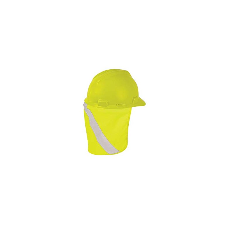 Kishigo 2808 Polyester Hard Hat Nape Protector, Lime