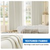Beauoop Blackout Curtains for Bedroom Beige Curtains 72 Drop Herringbone