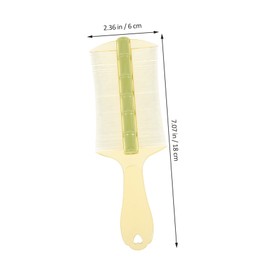SAFIGLE 6pcs Dandruff Combs Double Sided Hair Comb for Cats Dogs Ergonomic Handle Durable Dandruff Remover for Adults Green Black