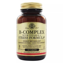 Solgar B-Complex with Vitamin C Stress Formula Tablets, 100 Count