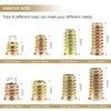Kindroufly 152 Pieces 1/4"-20, 5/16"-18 Threaded Inserts, Nut Inserts, Wood