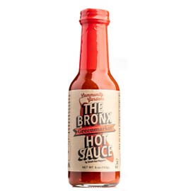 Small Axe Peppers The Bronx Red Hot Sauce, 5 oz- All Natural, Kosher, non-GMO, Community Garden Grown Ghost Pepper Gourmet Hot Sauce, Featured on HOT ONES!