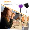Ipetboom Professional Plush Puff Pcs in Purple Black Body Loose