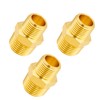 Tnuocke 3pcs 1/2 NPT Male x 3/8 NPT Male Solid