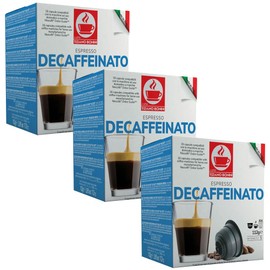 Bonini Decaf Coffee Pods, Dolce Gusto Compatible Coffee Pods/Capsules. 3 Pack Decaffeinated Coffee Pods, Each Pack 16 Pods (Total 48 pods)