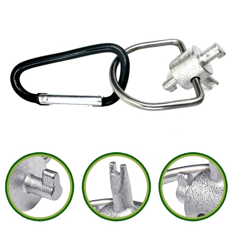 HVAC Locking Key Tool for Installation/Removal of Refrigerants, Quick Access