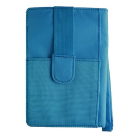 Big Skinny Women's RFID Blocking Plus Size myPhone Bi-Fold Slim Wallet, Holds Up to 20 Cards, Ocean Blue