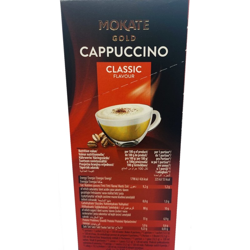 Mokate Gold Cappuccino Classic Flavour Instant Coffee 6 boxes x