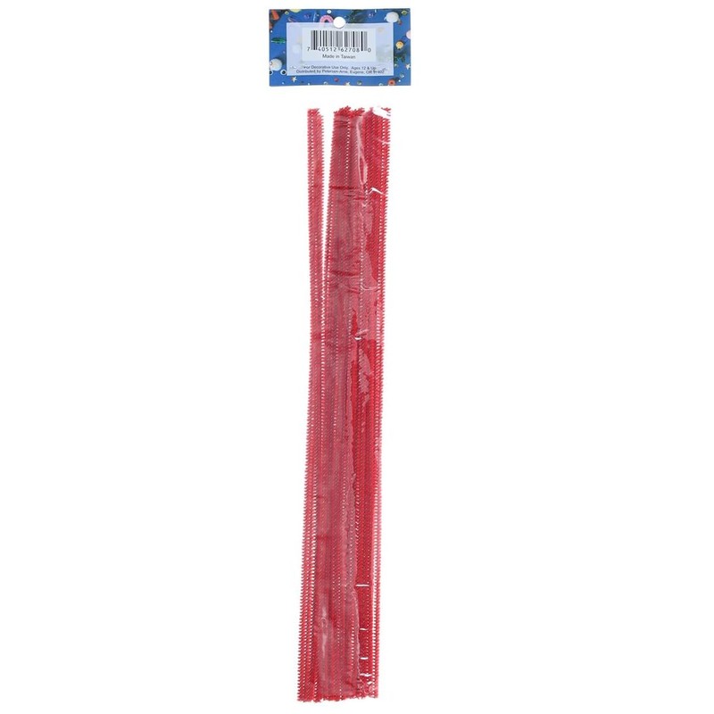 Accent Design Chenille Stem 12 3 mm TinyRed (6 Pack)