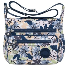 FAVORTALK Multi Pocket Handbag Crossbody Bag for Women - Casual Waterproof Cross Body Bags with Adjustable Strap Lightweight Messenger Shoulder Handbags - B39635