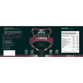 Tirosina A4h 100 Cápsulas De 500 Mg L-tyrosine Sabor Sin Sabor