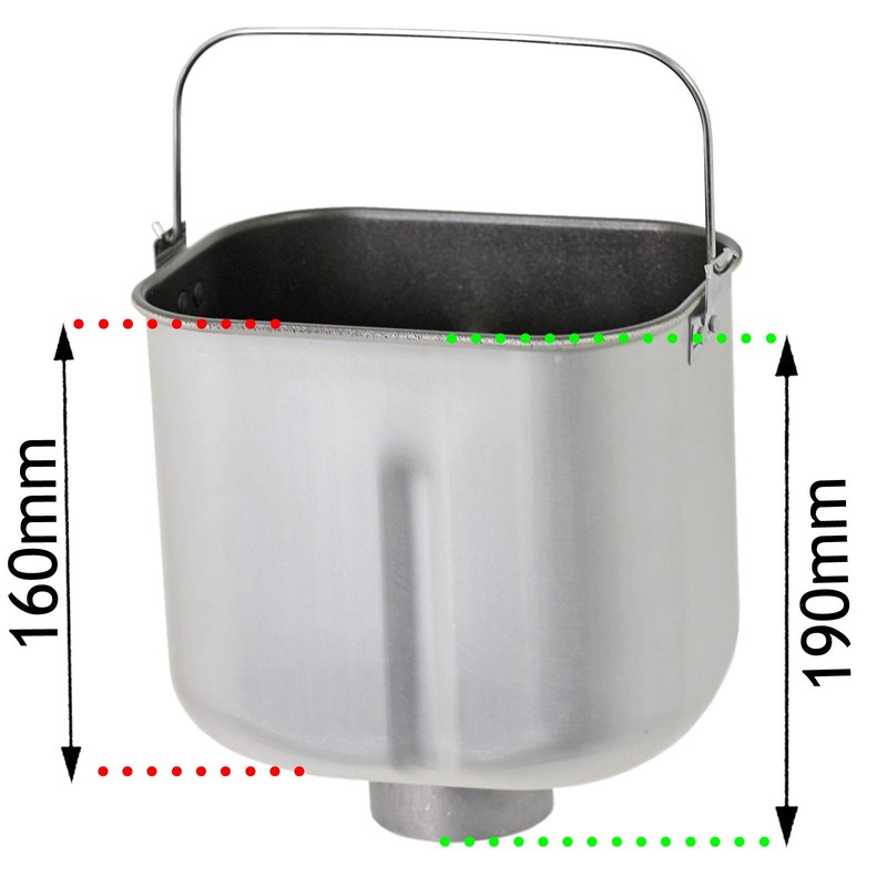 SPARES2GO Baking Pan for Morphy Richards Breadmaker