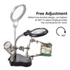 3.5X12X Helping Hands Soldering Station with LED Light & Alligator