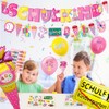 School Decoration Girls 2024 School Child Banner Rose Balloons First