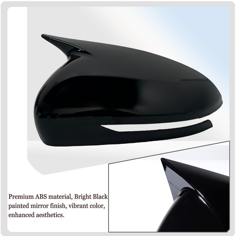 MUXEE Side Mirror Cover,for Genesis G70 2018 2019 2020 2021