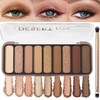 Paleta de sombras de ojos mate de 9 colores larga