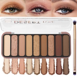 Paleta de sombras de ojos mate de 9 colores larga duración, juego de sombras de ojos, paleta de maquillaje de