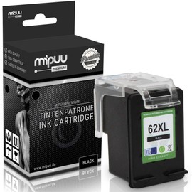 Mipuu Ink Compatible with HP 62XL C2P05AE Black for HP Envy 5540 5542 5543 5544 5545 5640 5660 7640 7645 OfficeJet 200 5740 5742 5744 5746 8040 8045 10