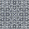 A-Street Prints Larsson Indigo Ogee Wallpaper