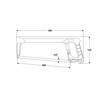 Saw 390 mm Hacksaw Frame Hacksaw Hand Saw with Blade