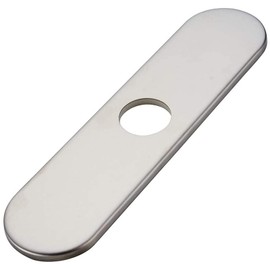 Brushed Nickel Sink Hole Cover Escutcheon Round 10" Bathroom or Kitchen Sink Faucet 1 or 3 Hole Cover Deck Plate - Sink Faucet Hole Cover for Vanity Sink Faucet