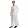 Musuly Men's Kaftan - Traditional Thobe Abaya Djellaba, White