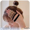 KAMIHO Non-marking Hair Elastic Hair Accessories for Adults 5pcs (Brown