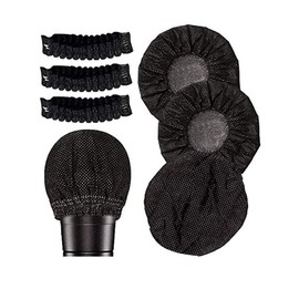 Namvo Disposable Microphone Cover Mic Cover Protective Cap, Non-Woven Microphone Cover Windscreen for KTV Recording Room News Gathering Pack of 100