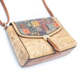 Cork Crossbody Shoulder Bag Purse Eco Friendly Gift Sustainable Vegan Bag Zero waste Vegan gifts for women (Protillo A)
