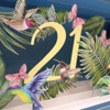 Message in A Bottle Flowers 21st Pop Up Birthday Greeting
