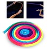 Jiawu Durable Rainbow Gymnastics Rope for Artistic Gymnastics, Nylon Competition