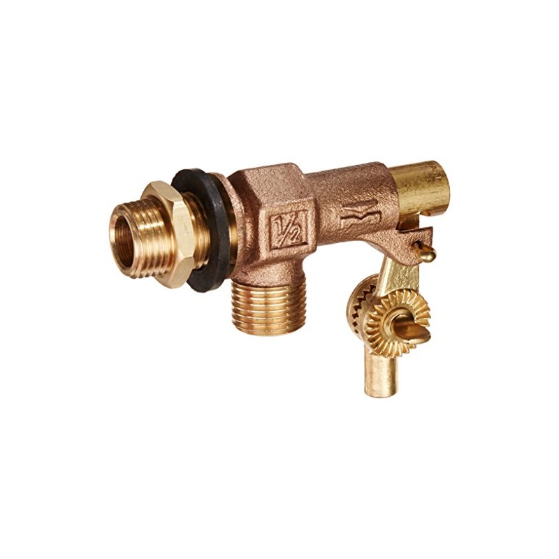 Mueller Industries 109-813 Tank Float Valve, 1/2 Inlet X Male