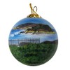 Art Studio Company Hand Painted Glass Christmas Ornament - Beach