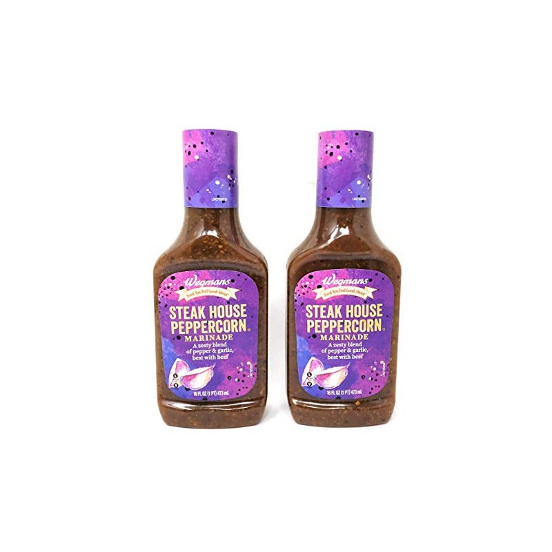 Wegmans Steak House Peppercorn Marinade (2 Pack, Total of 32fl.oz)