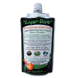Liqui-Dirt Natural Plant Food Fertilizer All-Purpose NPK Plant Care. 18 Balanced & Blend...