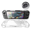 PUSOKEI Case for Switch, PC Transparent Thin Gamepad Case with