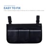 Wheelchair Bag with Pockets Reflective Strips Armrest Side Bag for