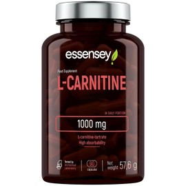 Essensey L-Carnitine 1000mg - 90 Capsules | High Absorption Form | Ideal for Vegetarians High Strength L Carnitine Supplement